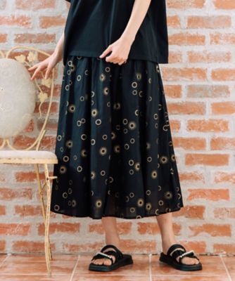 ＜sab street my standard (Women/大きいサイズ)＞ＩＮＤＥＳＩＧＮ　スシボイルサークルホイルプリントスカート　３３ー１４ー１５４７