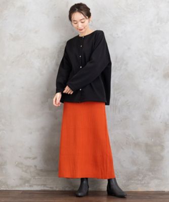 FONTLAB リブニットスカート 33141607 | sab street my