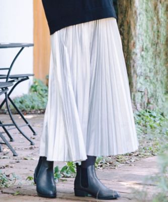 レザーライクプリーツスカート 33ー14ー1640 | sab street my