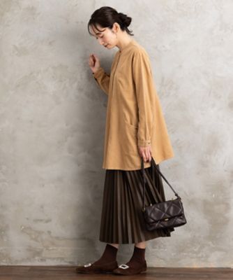 レザーライクプリーツスカート 33ー14ー1640 | sab street my