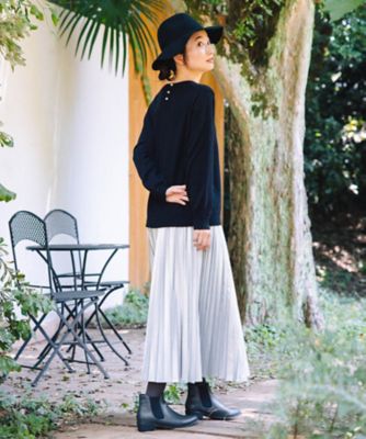 レザーライクプリーツスカート 33ー14ー1640 | sab street my