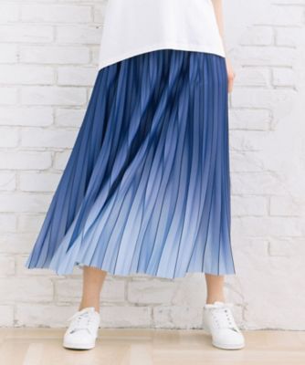ISSEY MIYAKE FETE グラデーション プリーツスカート ブルー グラデーションプリーツスカート - FENNEL - FENNEL｜YAMADAYA STORE