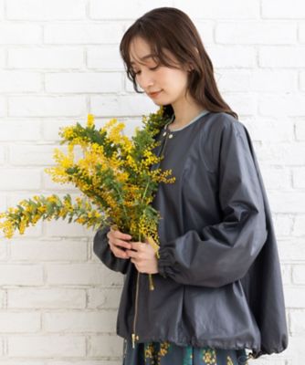 ＭＡＤＥ　ＩＮ　ＪＡＰＡＮ　レザータッチブルゾン　プラスサイズ