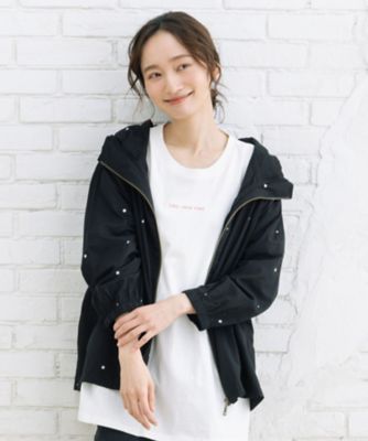 sab street my standard (Women/大きいサイズ)/サブストリート　マイスタンダード INDESIGN プリント&シャイニードットブルゾン 33235423