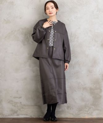 FONTLAB マシュマロレザーライクブルゾン 33ー23ー5446