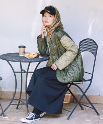 FONTLAB キルティングMIXブルゾン 33ー23ー5454