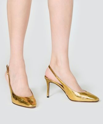 NICLA バックスリングパンプス 8．5cm GOLD
