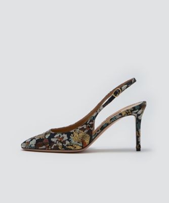 ＜PELLICO (Women)＞ＮＩＣＬＡ　バックスリングパンプス　８．５ｃｍ　ＦＬＯＷＥＲ　３３２６ＧＯＬＤ　ＦＬＯＷＥＲ