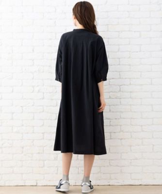スクエア刺繍ワンピース　プラスサイズ