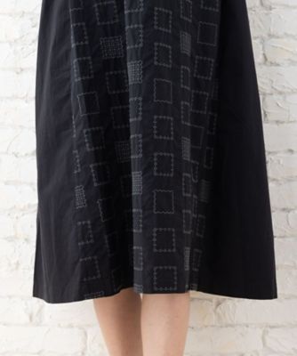 スクエア刺繍ワンピース　プラスサイズ