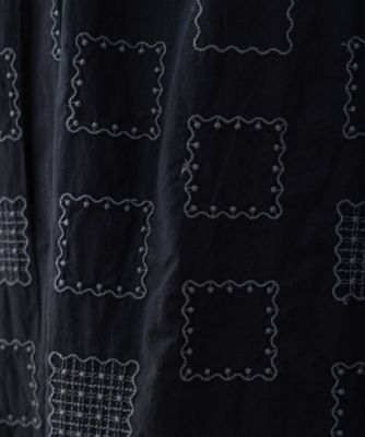 スクエア刺繍ワンピース　プラスサイズ
