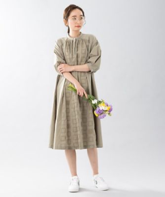 ＜sab street my standard (Women/大きいサイズ)＞スクエア刺繍ワンピース　プラスサイズ