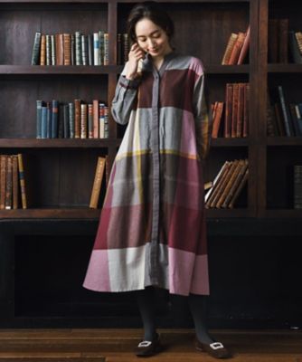 ＜sab street my standard (Women/大きいサイズ)＞起毛チェックワンピース　３３－３０－９３２７