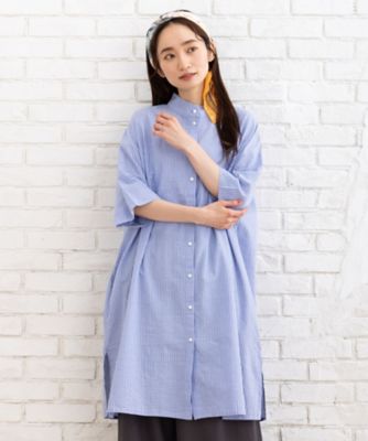 ＜sab street my standard (Women/大きいサイズ)＞サッカーシャツワンピース　プラスサイズ　３３－３０－９４２３