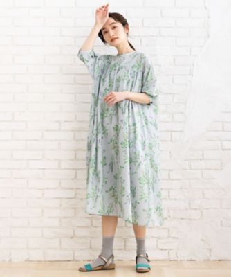 ハーブプリントワンピース