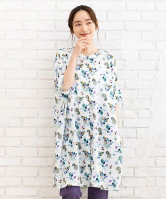 ＜sab street my standard (Women/大きいサイズ)＞フルーツプリントギャザーチュニック　３３－３０－９４３４