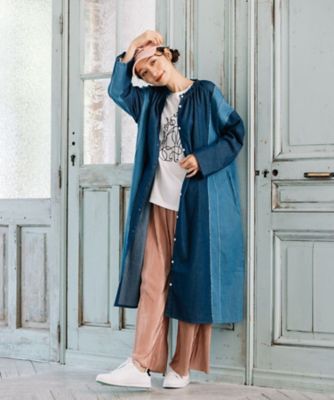 INDESIGN バイカラーデニムワンピース | sab street my
