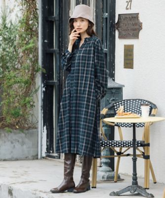 バーバリー 6y116cm ストライプ半袖チェック柄ワンピース バーバリー