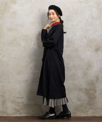 オブリ スターエンブロイダリーワンピース 1サイズ 定価39,820 INDESIGN】スターエンブロイダリー前開きワンピース