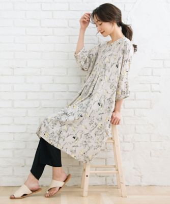 ＜sab street my standard (Women/大きいサイズ)＞プリントアソートインバーテッドプリーツワンピース　３３ー３０ー９５３３