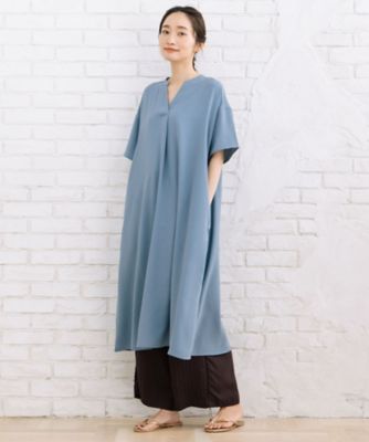 ＣＯＯＬ・ＵＶ・防シワ　スムースジョーゼットスキッパーワンピース　３３３０９６０９