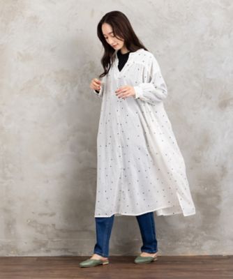 グリーン Bワンピ ルイルエブティック RUIRUE BOUTIQUE 2wayフロントボタンタック