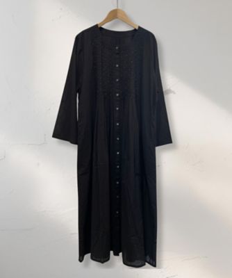 【送料無料】sab street my standard (Women/大きいサイズ)/サブストリート マイスタンダード INDESIGN ビーズラインピンタックワンピース 33ー30ー9642 ブラック(00) ワンピース・ドレス【三越伊勢丹/公式】