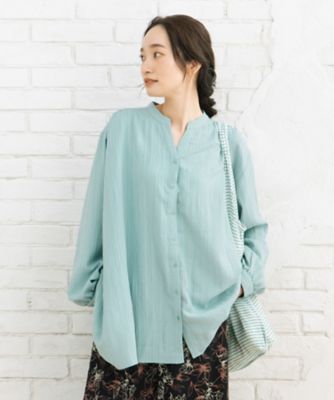 ＜sab street my standard (Women/大きいサイズ)＞楊柳ジャカードシャツチュニック　３３ー３０ー９６４８