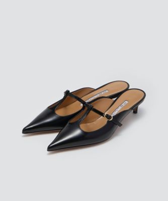 CUORE Tストラップパンプス 3．5cm BLACK
