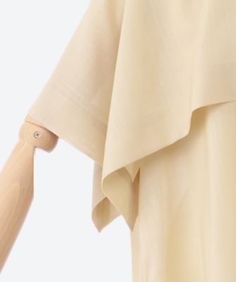 ebure - 【美品】  ebure / エブール | クリアボイル 2WAYケープブラウス | 38 | ライトベージュ | レディース クリアボイル ブラウス | ebure (Women)/エブール | 三越伊勢丹