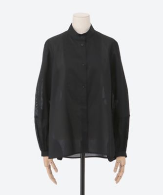 ✨美品✨エブール シルクコットンスルーストライプ ブラウス 25ss シルクコットンスルーストライプ ブラウス 4110700252