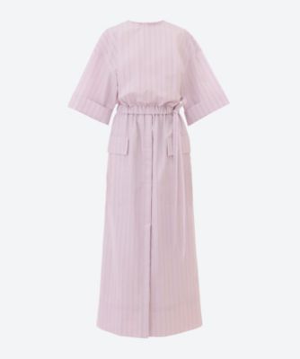 ＜ebure (Women)＞コットンカラーストライプ　ワンピース　４１１０３００３００