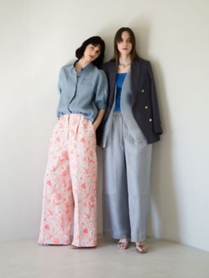 ＜ebure (Women)＞ガーデンフラワーＪＱ　パンツ　４１１０６００５９５