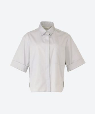 エブール シャツ 半袖 五分袖 ホワイト 白 ebure ♡美品♡ エブール ebure 半袖 Tシャツ カットソー トップス 白