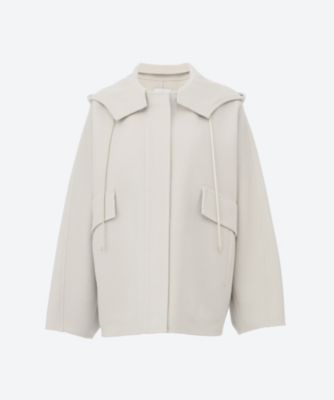 ebure エブール　リュクスシャルムビーバー ケープコート　グレー36サイズ ebure エブール リュクスシャルムビーバー ケープコート グレー