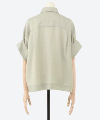 ebure エブール 新品タグ付 ドライビエラ ハーフスリーブシャツ ブラック ドライビエラ シャツ | ebure (Women)/エブール | 三越伊勢丹