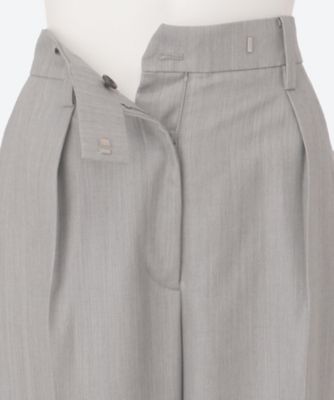 【新品】ebure エブール ライトベージュウールパンツ 定価35,200円 ライトシャンブレーウールパンツ 4210600405 | ebure