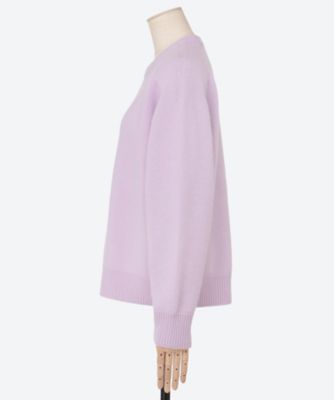 ローゲージカシミヤクルーネックニット 4210800342 | ebure