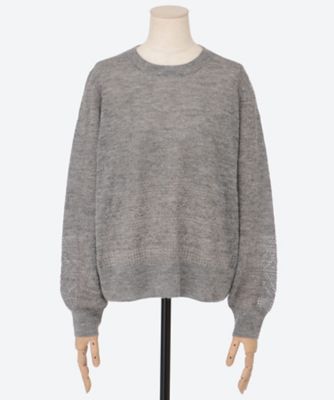 ebure (Women)/エブール アイレットポイントニット 4210800464 ch gray トップス【三越伊勢丹/公式】