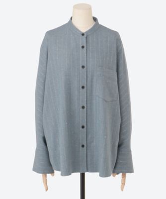 スパングルウールストライプ シャツ 4210700644 | ebure