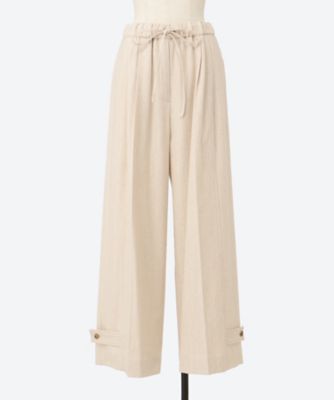 ebure (Women)/エブール スパングルウールストライプ ワイドパンツ 4210600553 ivory パンツ・ズボン【三越伊勢丹/公式】