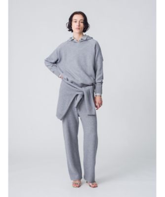 ＜ebure (Women)＞ニュアンスニッティングカシミヤフーデッドプルオーバー　４２１０８００４８４