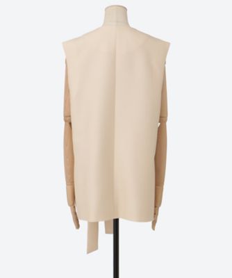 シルクウールツイル ジレ 4210400455 | ebure (Women