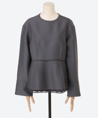 ebure (Women)/エブール シルクウールツイル ブラウス 4210700650 gray トップス【三越伊勢丹/公式】