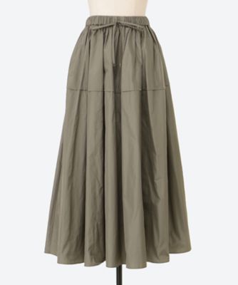 ebure (Women)/エブール マイクロタフタ スカート 4210500218 gray ロングスカート【三越伊勢丹/公式】