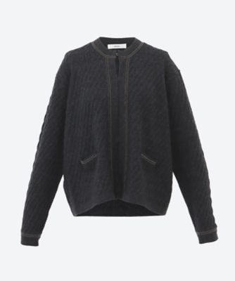 ＜ebure (Women)＞ブレードポイントケーブルニットカーディガン　４２１０８００５３５