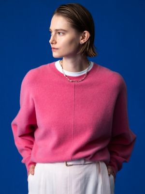 ハイゲージカシミアクルーネックセーター 4310800059