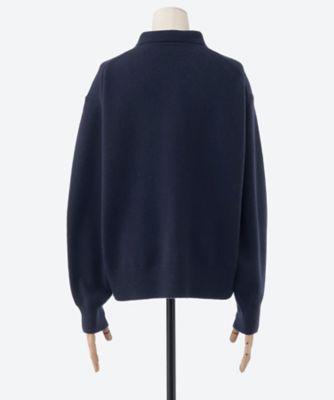 ハイゲージカシミアポロ襟デザインセーター 4310800060