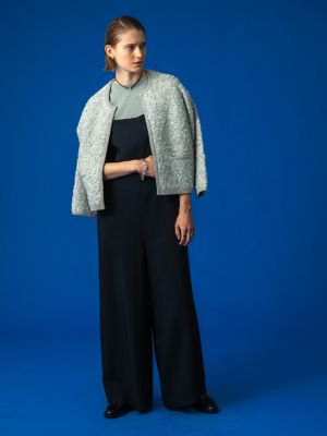 ＜ebure (Women)＞ブライトヤーンジャガード　カーディガン　４３１０８００１９７