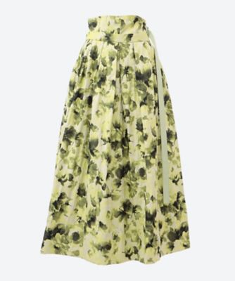 ＜ebure (Women)＞フラワータフタスカート　４３１０５００２０５